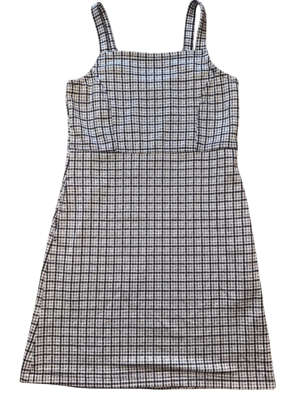 Abercrombie Black and White Plaid Mini Dress Size 11/12